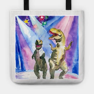 T-Rex Couple Dancing Tote