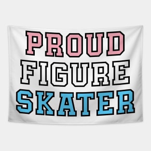 Proud Figure Skater - Transgender Pride Tapestry