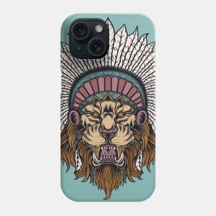 Bohemian Lion Head Dress Phone Case