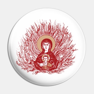 The Unburnt Bush | The Burning Bush | Divine Vision | Red Gold Pin