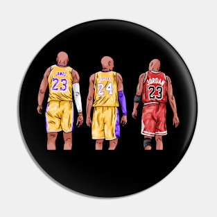 The GOAT of Basketball Pin