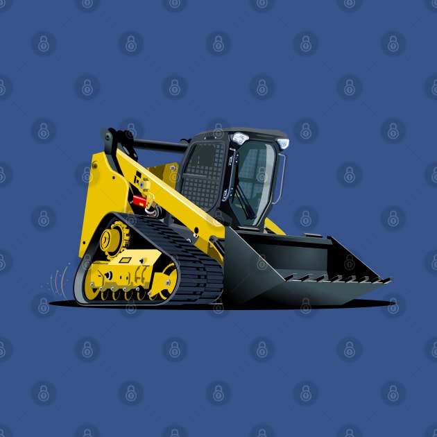 Cartoon skid steer by Mechanik