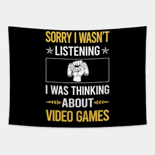 Sorry I Was Not Listening Video Games Game Gaming Gamer Tapestry