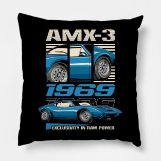 1969 AMC AMX/3 Racing Car Pillow