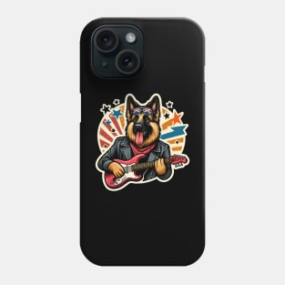 German Shepherd Rockstar Phone Case