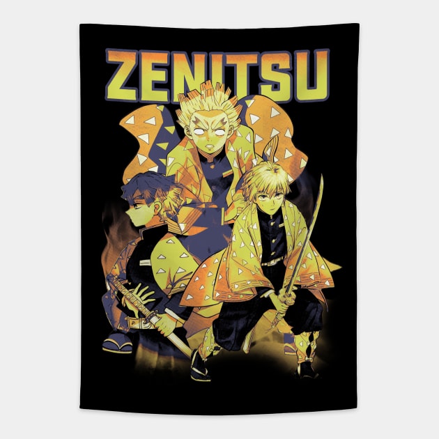 Zenitsu Bootleg Tapestry by Joker Keder