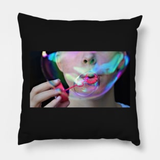 Bubbles Mask Face Cover Colorful pattern 2020 Pillow