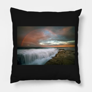 Rainbow sunset Pillow