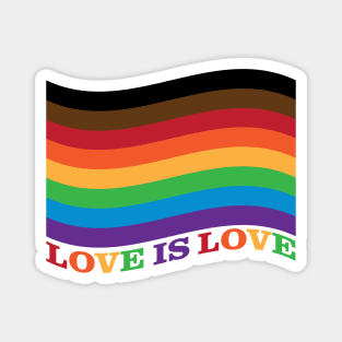 Love is Love Rainbow Flag - Philly Magnet