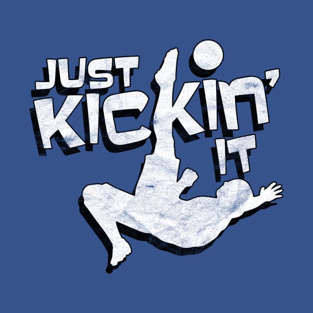 Just Kickin' It Soccer Players Vintage Distressed by guitar75