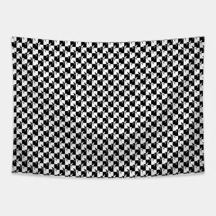 Black and White Checkerboard Weimaraner Tapestry