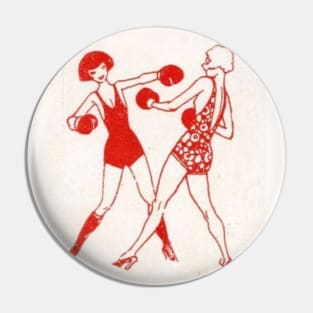 Lady boxing Pin