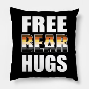 Free Bear Hugs LGBTQ Pillow