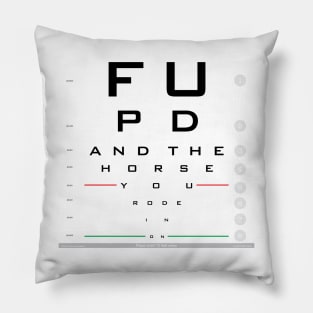 FUPD Eye Chart Pillow