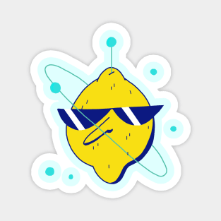 Cool Space Lemon Magnet