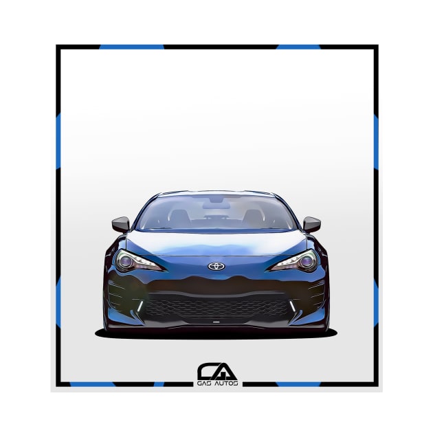 Toyota GT86 Illustration by @gasautos by GasAut0s