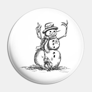 Fancy Snowman Pin