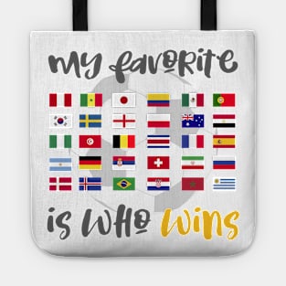 My Favorite Soccer World Cup Team Jersey Russia 2018 Shirt Tote