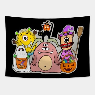 Halloween Monsters1 Trick or Treat! Tapestry