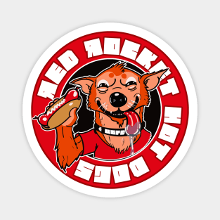 Red Rocket Hot Dogs Magnet