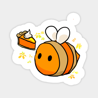 Pumpkin Pie Bee Magnet