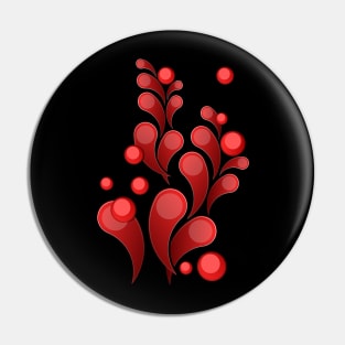 Stylish modern pattern in red Pin