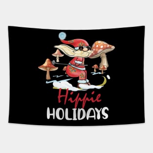 Hippie Holidays Christmas Tapestry