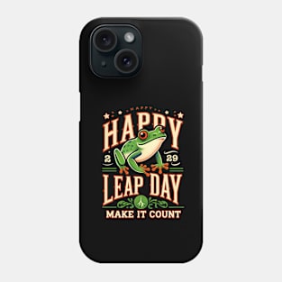 Happy Leap Day - Vibrant Frog Celebration Phone Case