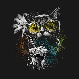 cat a summer party T-Shirt