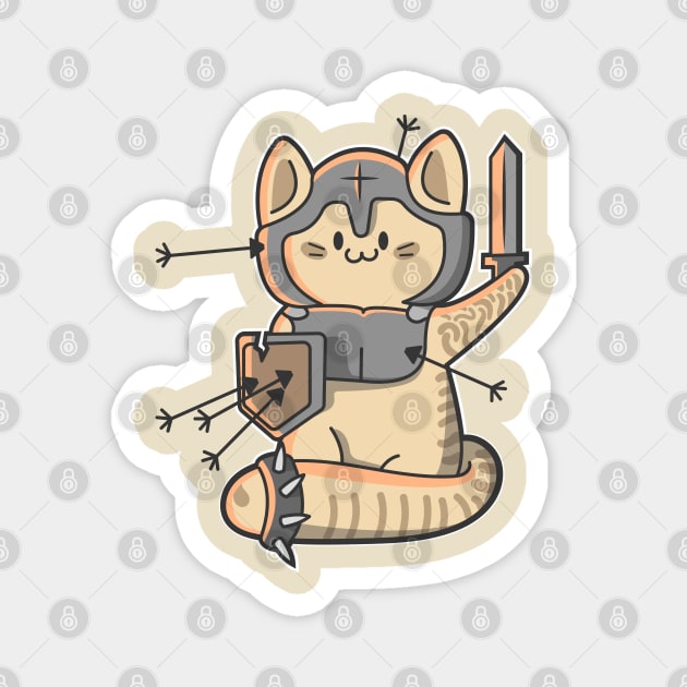 Warrior cat Magnet by ArtStopCreative