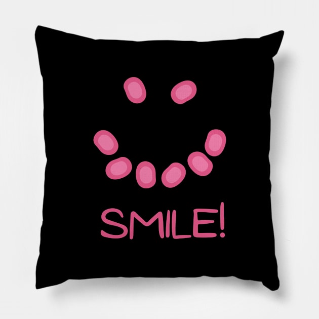 Smiling Red Blood Cells Pillow by ttyaythings