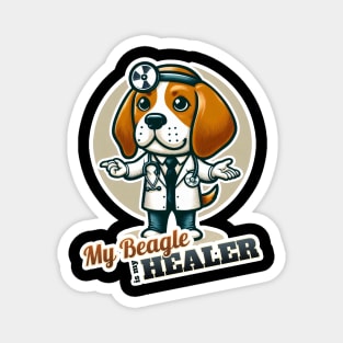 Beagle doctor Magnet