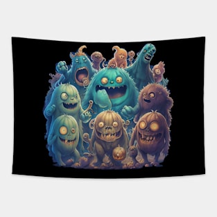 ghost party halloween Tapestry