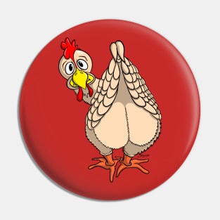 Funny Chicken Shirt ScottyGaaDo's CHICKEN BUTT Pin