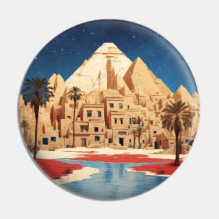 Siwa Oasis Egypt Vintage Travel Tourism Pin