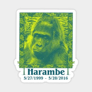 Harambe Memorial Rest In Peace Magnet