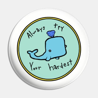 Inspirational Whale Pin