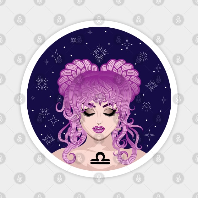 Libra girl Magnet by AnnArtshock