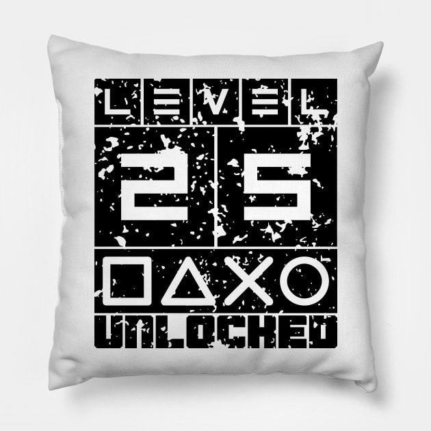 Level 25 unlocked Pillow by colorsplash