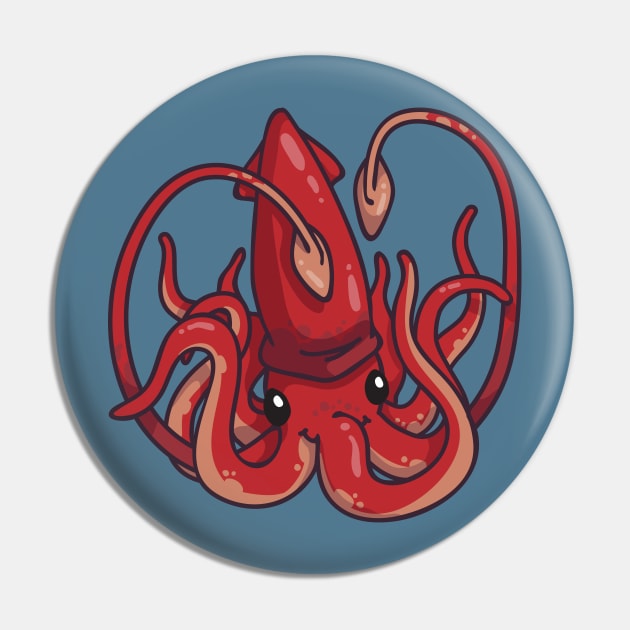 Colossal Squid Pin by bytesizetreasure