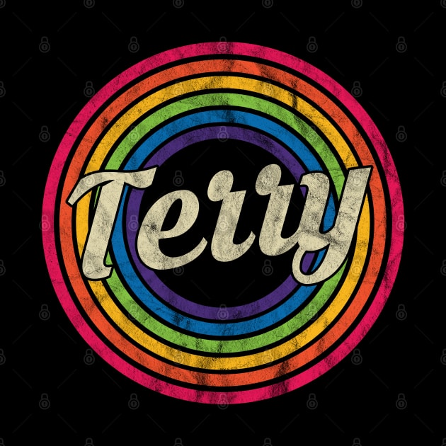 Terry - Retro Rainbow Faded-Style by MaydenArt