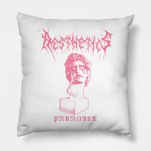 black metal aesthetics Pillow