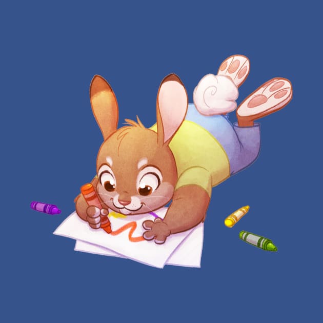 Crayon Bunny by ChelseaKenna