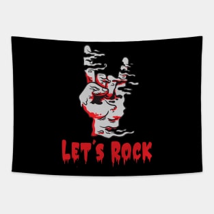 Let´s Rock Costumes für  Rockers and musicians Tapestry