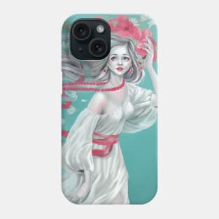 girl and wind Phone Case