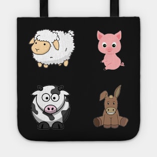 Cute Farm Animal Sticker Pack Tote