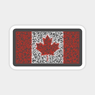 Low Poly Canada Flag Magnet