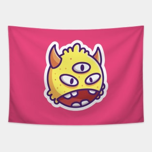 Cute Monster Head 9 Tapestry