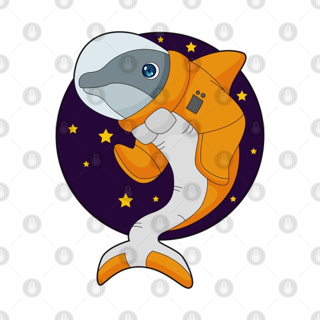 Dolphin Astronaut Space by Markus Schnabel