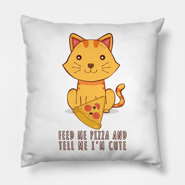 Pizza Cat Pillow by JKA